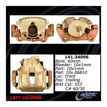 Centric Semi-Loaded Brake Caliper, Parts, 141.34096 141.34096